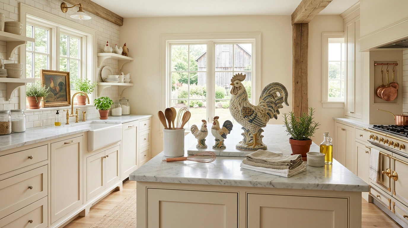 Use open shelving to display a curated mix